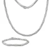 SilberDream Schmuck Set Glamour Collier & Armband Damen 925 Silber SDS443J