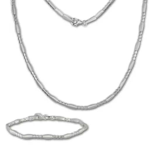 SilberDream Schmuck Set Glamour Collier & Armband Damen 925 Silber SDS443J