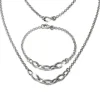 SilberDream Schmuck Set Ovale Zirkonia Collier & Armband Damen 925er SDS4811W