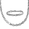 SilberDream Schmuck Set Raute Collier & Armband Damen 925 Silber SDS459J