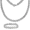 SilberDream Schmuck Set rund Collier & Armband Damen 925 Silber SDS439J