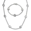 SilberDream Schmuck Set Tropfen Collier & Armband 925 Silber SDS416