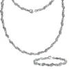 SilberDream Schmuck Set Wave Zirkonia Collier & Armband Damen 925er SDS4807W