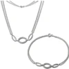 SilberDream Schmuckset Oval Zirkonia Kette & Armband 925 Silber SDS425W