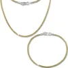 SilberDream Schmuckset Zopf vergoldet Kette & Armband 925 Silber SDS206Y