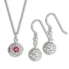 SilberDream Set Kette Anhänger Ohrring Zirkonias GSS003