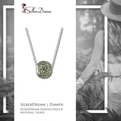 SilberDream Set Silber Kette und Bead Zirkonias GSS023