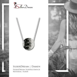 SilberDream Set Silber Kette und Bead Zirkonias GSS029