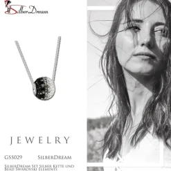 SilberDream Set Silber Kette und Bead Zirkonias GSS029