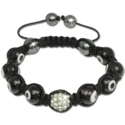 SilberDream Shamballa Armband Auge Zirkonia Kugeln SDA927