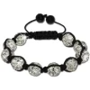 SilberDream Shamballa Armband Zirkonia weiß 10 Kugeln SDA922