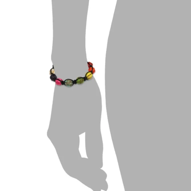 SilberDream Shamballa Armband Happy bunt 12 Kugeln SDA928