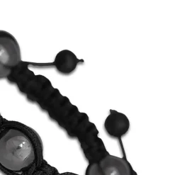 SilberDream Shamballa Armband Luxus schwarz aus Hämatit Kugeln SDY900