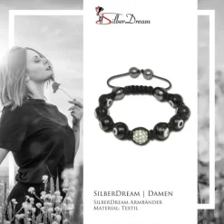 SilberDream Shamballa Armband Auge Zirkonia Kugeln SDA927