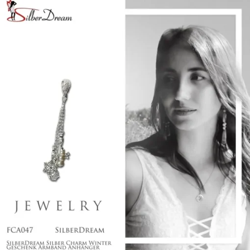 SilberDream Silber Charm Winter Geschenk Armband Anhänger FCA047