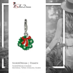 SilberDream Silber Charm Adventskranz Armband Anhänger FC3102