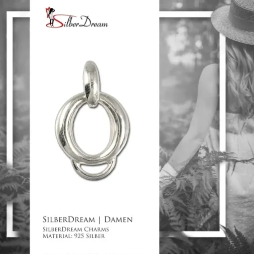 SilberDream Silber Charm Ketten Verbinder klein oval FC0065
