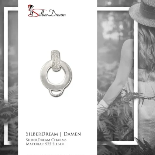 SilberDream Silber Charm Ketten Verbinder mit Zirkonia FC0063
