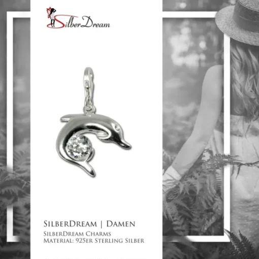 SilberDream Silber Charm Delfin Armband Ketten-Anhänger FC4101