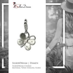 SilberDream Silber Charm Schmetterling Armband Anhänger FC503