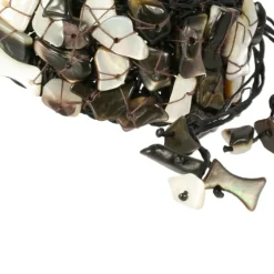 SilberDream Stein Armband Geflecht braun Armreifen SDA020
