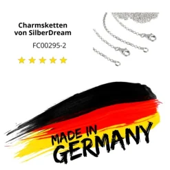 SilberDream Sterling Silber Charm Halskette Set 2x50cm FC00295-2