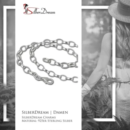 SilberDream Sterling Silber Charm Bettel Halskette 70cm FC0124