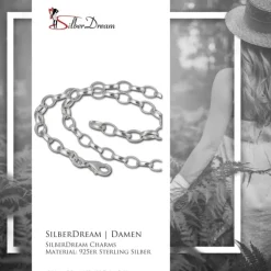 SilberDream Sterling Silber Charm Bettel Halskette 50cm FC0122