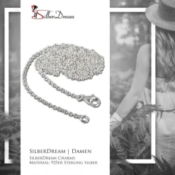 SilberDream Sterling Silber Charm Kette Halskette 60cm FC00296-1