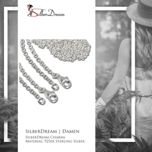 SilberDream Sterling Silber Charm Halskette 2x60cm FC00286-2