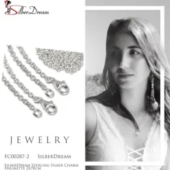 SilberDream Sterling Silber Charm Halskette 2x70cm FC00287-2