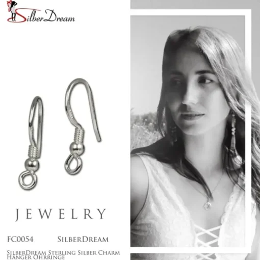 SilberDream Sterling Silber Charm Hänger Ohrringe FC0054