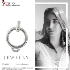 SilberDream Sterling Silber Charms Ketten Verbinder klein FC0061