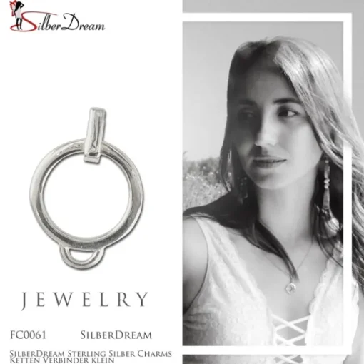 SilberDream Sterling Silber Charms Ketten Verbinder klein FC0061