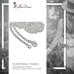 SilberDream Sterling Silber Charm Kette Halskette 40cm FC00294-1