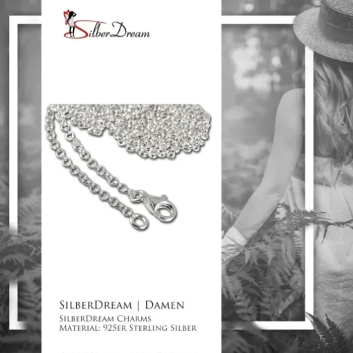SilberDream Sterling Silber Charm Kette Halskette 40cm FC00294-1