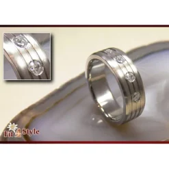 SilberDream Titan Ring Herren Damen Titanringe Gr.17 RXT4047