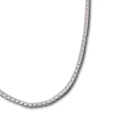 SilberDream Veneziakette rund 925 Silber Halskette 70cm Kette SDK20770