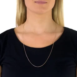 SilberDream Veneziakette rosevergoldet 925er Silber 70cm Damen Kette SDK27270E