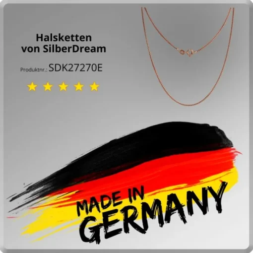 SilberDream Veneziakette rosevergoldet 925er Silber 70cm Damen Kette SDK27270E