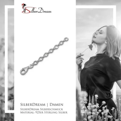 SilberDream Verlängerungskette 6cm 925 Silber Halskette Armband Damen SDV001J
