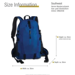 Southwest Wanderrucksack Polyester blau ORI6203B