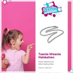 Teenie-Weenie Kette für Kinder 925 Sterling Silber 38cm SDK01338