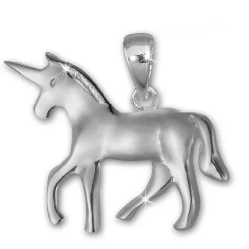 Teenie-Weenie Kettenanhänger Einhorn für Kinder 925er Silber SDH411J