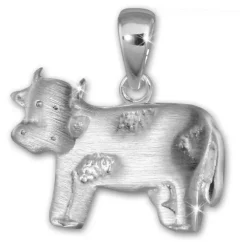 Teenie-Weenie Kettenanhänger Kuh für Kinder 925er Silber SDH414J