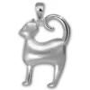 Teenie-Weenie Kettenanhänger Katze für Kinder 925er Silber SDH413J