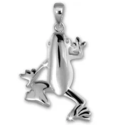 Teenie-Weenie Kettenanhänger Frosch für Kinder 925er Silber SDH419J