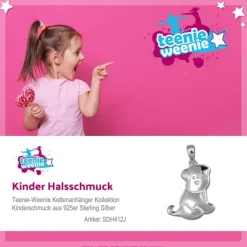 Teenie-Weenie Kettenanhänger Hündchen für Kinder 925er Silber SDH412J
