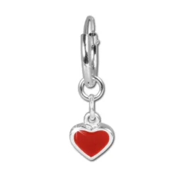 Teenie-Weenie Kinder Ohrring Creole Herz 925 Silber SDO076