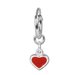 Teenie-Weenie Kinder Ohrring Creole Herz 925 Silber SDO076